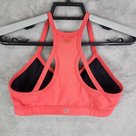 Women's GapFit Sculp Revolution Coral Strappy Sports Bra Medium Support XS - Picture 3 of 8